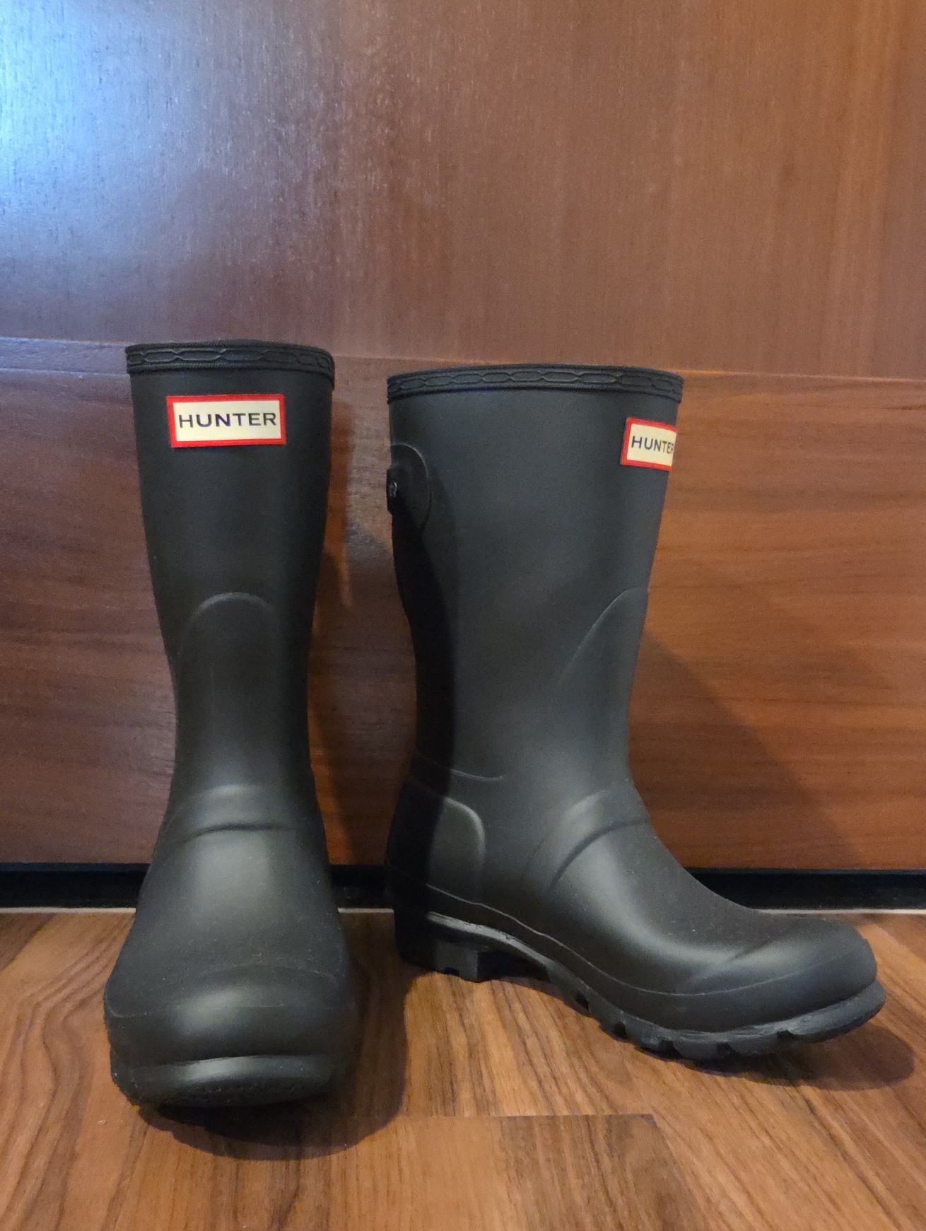 Hunter Black Short Wellington Boots